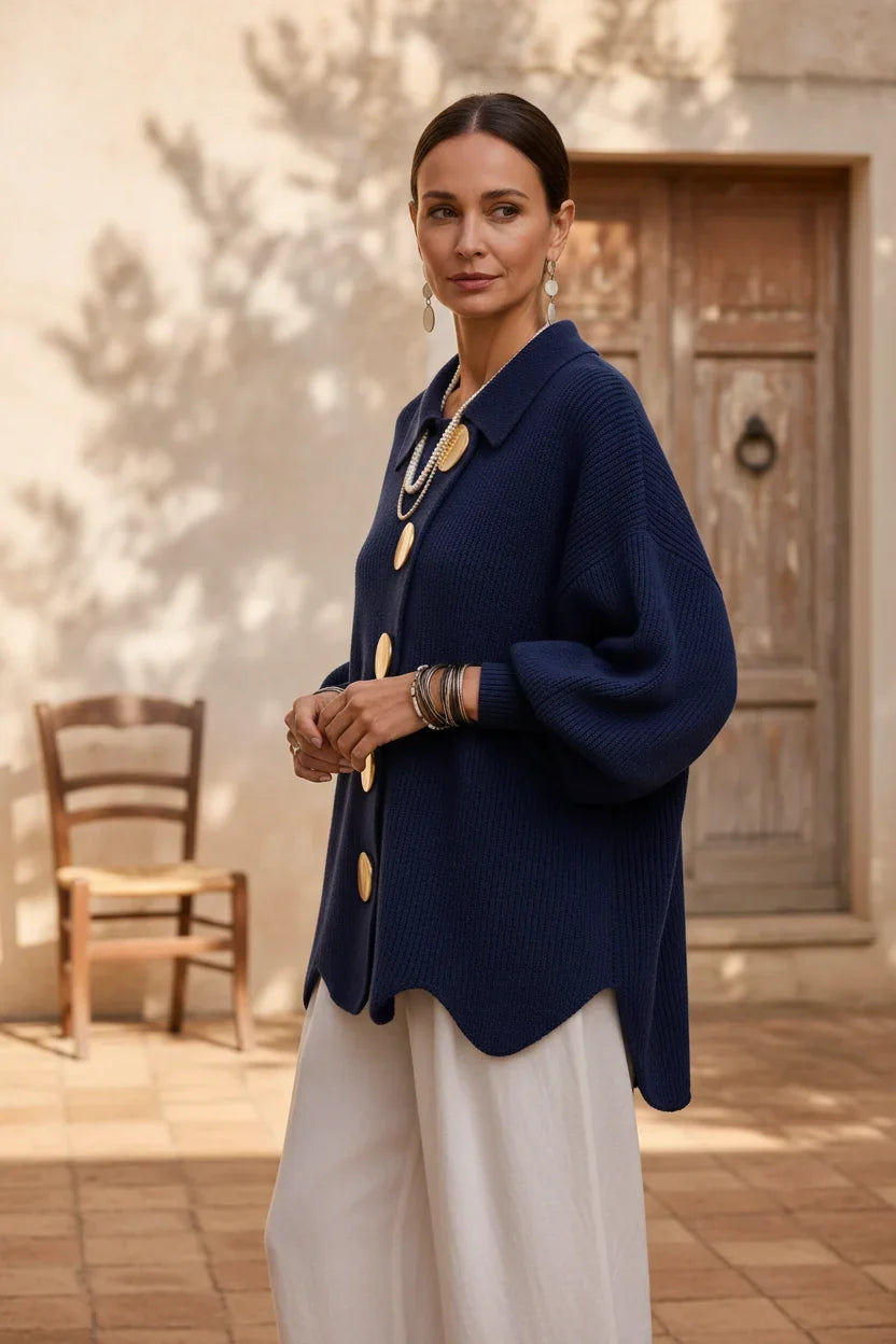 Cardigan Angèle – Élégance Oversize en Maille