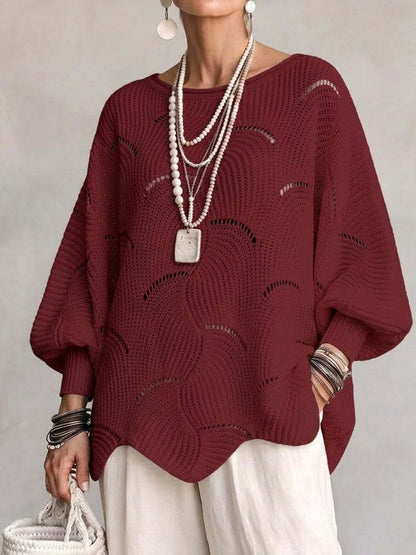 Pull Oversize en Maille Ajourée || Élégance & Confort