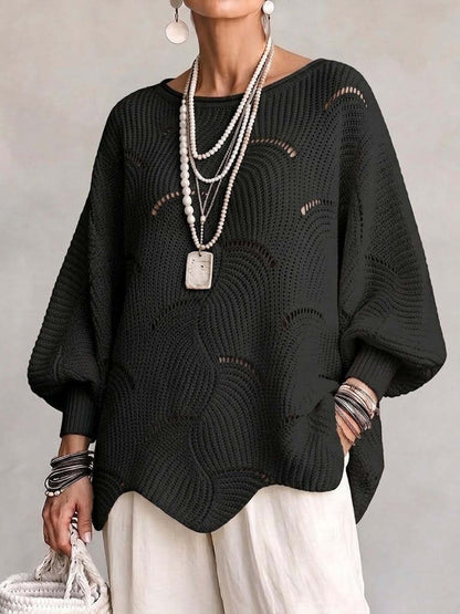 Pull Oversize en Maille Ajourée || Élégance & Confort