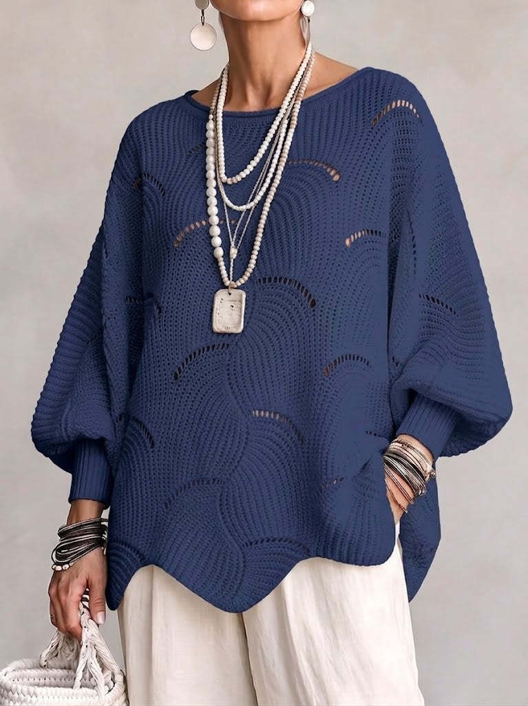 Pull Oversize en Maille Ajourée || Élégance & Confort