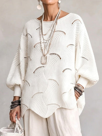 Pull Oversize en Maille Ajourée || Élégance & Confort