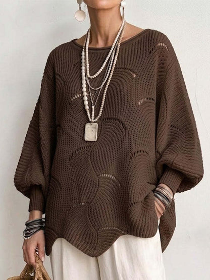 Pull Oversize en Maille Ajourée || Élégance & Confort